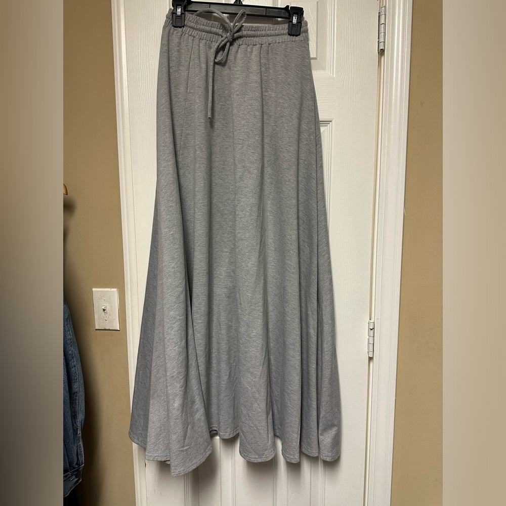 K TOO Grey Maxi Skirt